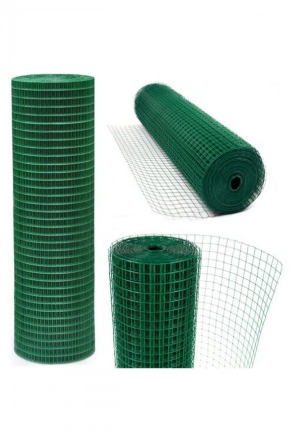 Pvc KaplıPuntalı Tel 1m Eninde12cm X12 Göz Arası 25m Uzunluk 090mm kalınlık Kümes Teli-Kafes teli- kuş teli - 3