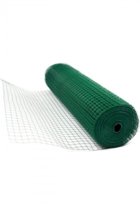 Pvc kaplı Puntalı tel100CM ENİNDE 25M UZUNLUĞUNDA-12MMX12MM GÖZ ARASINDA KÜMES TELİ-KAFES TELİ - 2