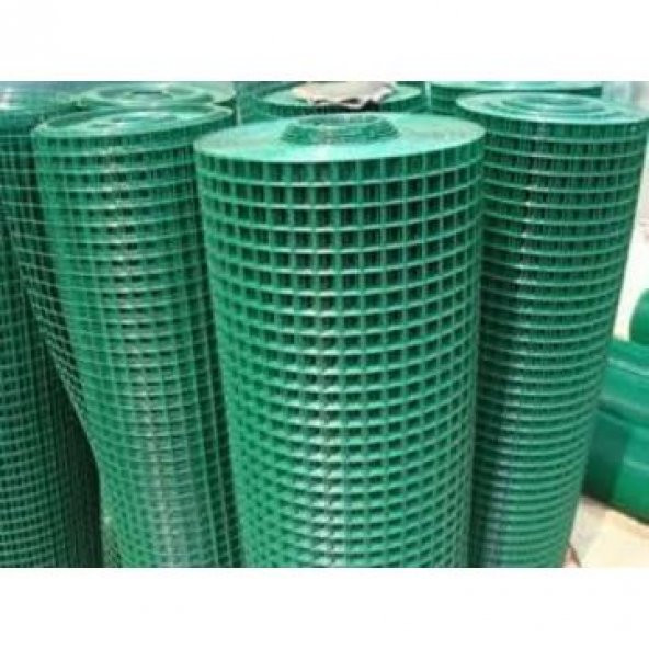 Yamanlar Pvc Kaplı Puntalı Yeşil Tel 12X12 Gözaralıklı 150cmm Eninde-kafes Teli-kümes Teli-150x20metre - Resim 3