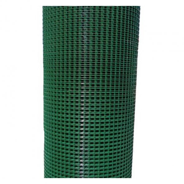 PVC KAPLI 25x25Mm GÖZ ARALIKLI 2MM KALINLIKTA KAFES TELİ-KÜMESTELİ-TAVUK TELİ-ÇİT TELİ-100CMX20METRE - 2