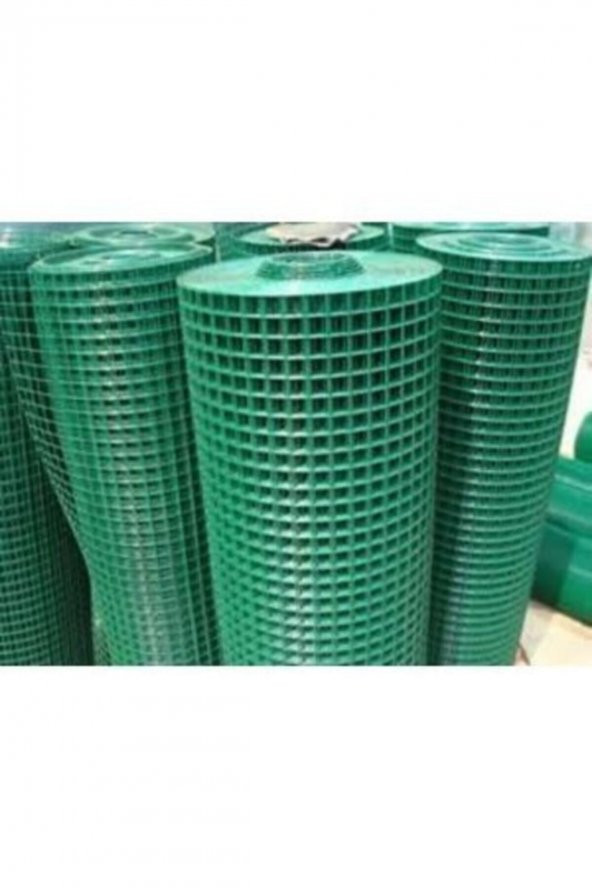 Pvc Puntalı Tel-150CM ENİNDE 25M UZUNLUĞUNDA-12MMX12MM GÖZ ARASINDA KÜMES TELİ-KAFES TELİ-ÇİT TELİ-TAVUK TELİ - 2