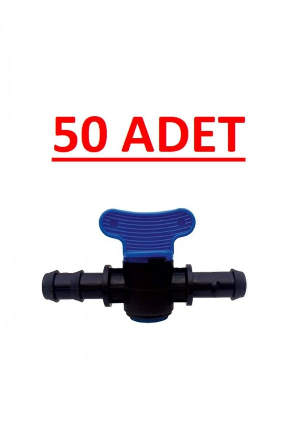 16x16 Kurtağzı Conta Çıkışlı Mini Vana Damlama 50li Paket