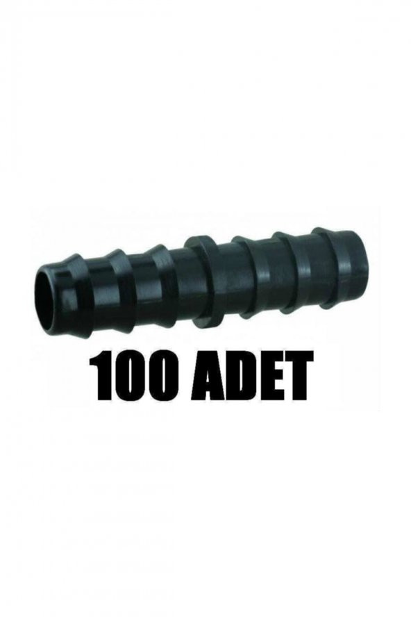Nipel 100 Ad. Damla Sulama Parçası Aparatı Damlama Borusu Hortumu Parçası Ekleme Bağlantı Parçaları-16 lık