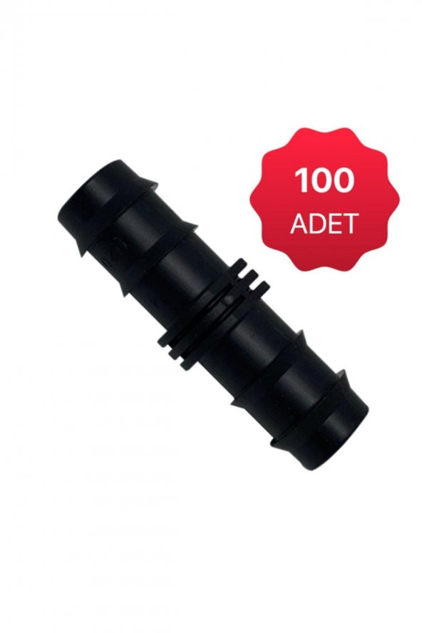 Nipel 100 Ad. Damla Sulama Parçası Aparatı Damlama Borusu Hortumu Parçası Ekleme Bağlantı Parçaları-16 lık - 2