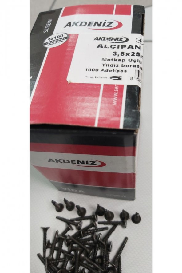 Alçıpan Vida 3.5x25 Mm Matkap Uç 1000 Adet - 2