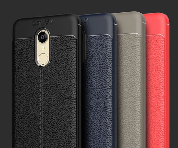 Xiaomi Redmi 5 PLUS Kılıf Deri Antişok Silikon Kapak Kılıf - 2