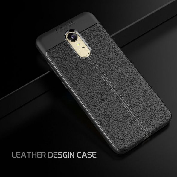 Xiaomi Redmi 5 PLUS Kılıf Deri Antişok Silikon Kapak Kılıf - 3
