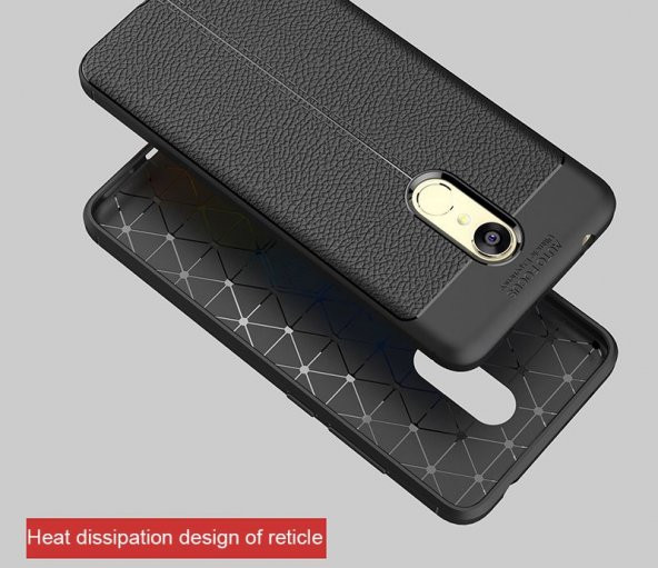 Xiaomi Redmi 5 PLUS Kılıf Deri Antişok Silikon Kapak Kılıf - 6