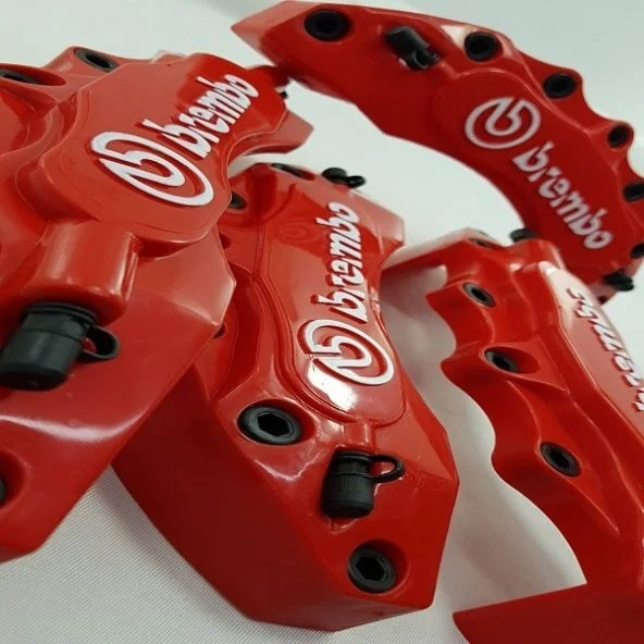 Kaliper Kapağı Brembo Kabartmalı 4'lü Set Kırmızı