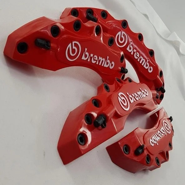 Kaliper Kapağı Brembo Kabartmalı 4'lü Set Kırmızı - 2