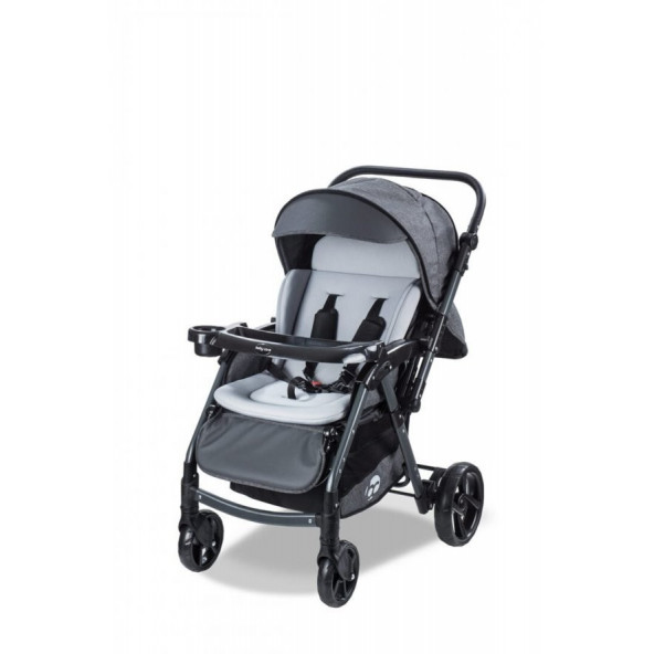 Baby Care BC500 Combo Maxi Pro Çift Yönlü Bebek Arabası Siyah Gri