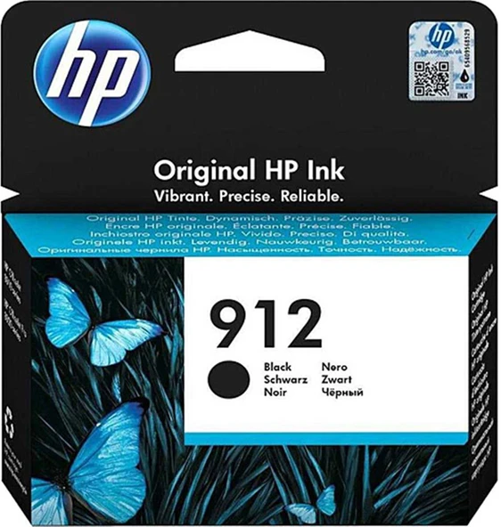 HP 912 Black Siyah Kartuş 3YL80A - 1