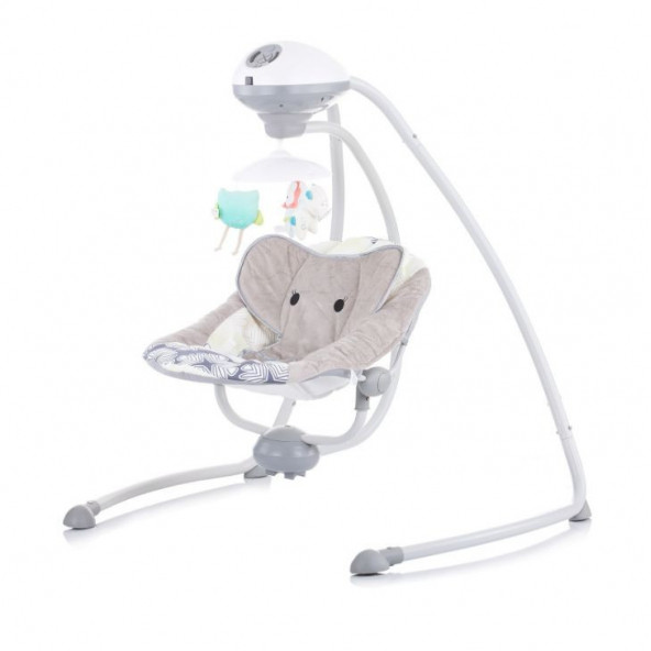 Bonibos Rotary Dönerli Elektrikli Salıncak Ana Kucağı Elephant Gray