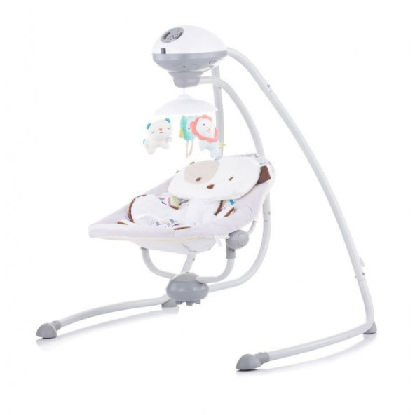 Bonibos Rotary Dönerli Elektrikli Salıncak Ana Kucağı Gri