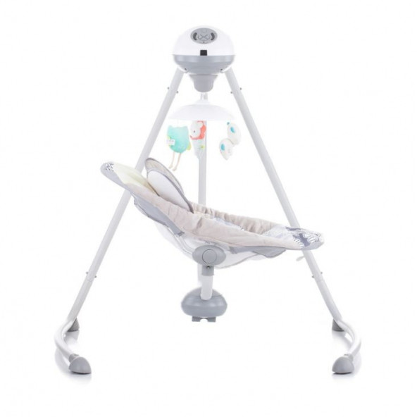 Bonibos Rotary Dönerli Elektrikli Salıncak Ana Kucağı Gri - 5