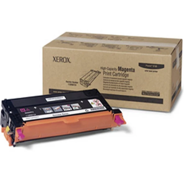Xerox 113R00724 Phaser 6180-6180MFP Yüksek Kapasite Magenta Kırmızı Toner 6.000 Sayfa ürün görseli