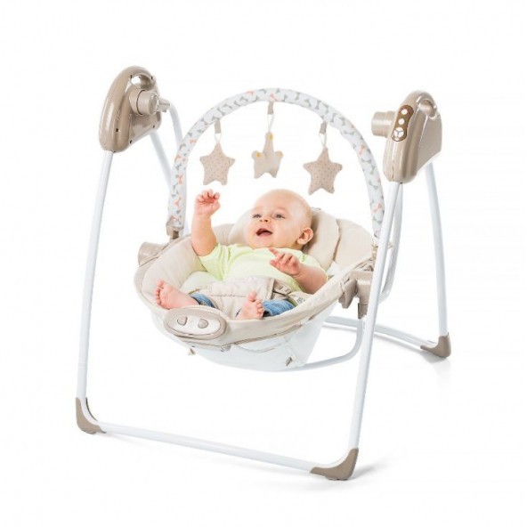 Bonibos  Paradise Elektrikli Müzikli Bebek Ana Kucağı 2in1 Bej - 5