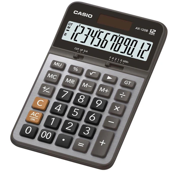 Casio AX-120B 12 Hane Masa Üstü Hesap Makinesi - 1