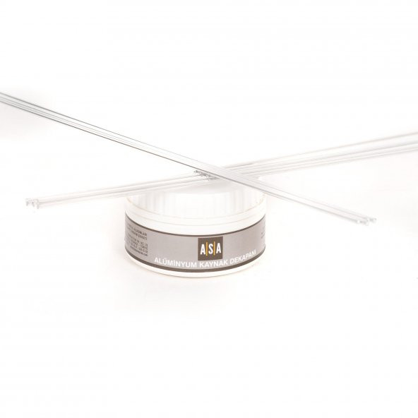 ALÜMİNYUM KAYNAK TELİ 3,2 MM (10 ADET) +  ALÜMİNYUM KAYNAK DEKAPANI 2700F (250 GR) - 2