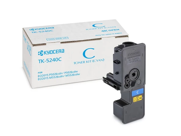 Kyocera TK-5240C Cyan Mavi Orjinal Fotokopi Toneri Ecosys M5526cdn-5526cdw P5026cdn-5026cdw 3.000 Sa ürün görseli