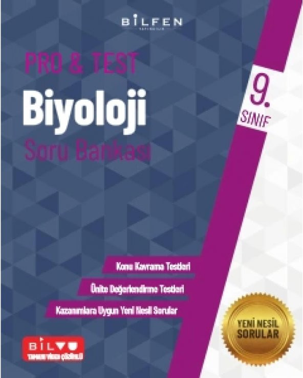 9. SINIF PRO&TEST BİYOLOJİ SORU BANKASI