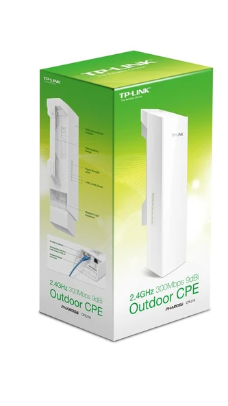 Tp-Link CPE210 Outdoor 300 Mbps 9dBi Dış Mekan Access Point ürün görseli
