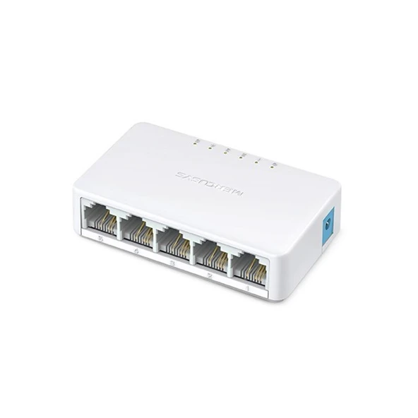 Tp-Link Mercusys MS105 5 Port 10-100 Mbps Switch Plastik Kasa - 1