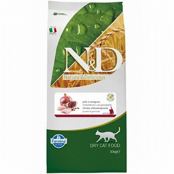 N&D Prime Tahılsız Kitten Tavuklu Narlı Yavru Kedi Maması 10 Kg