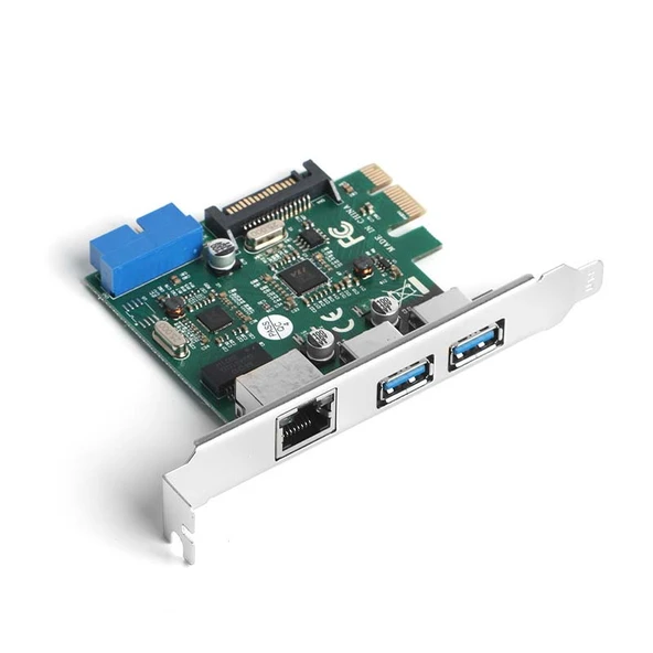 Dark 2x USB3.0 + Gigabit LAN PCIE X1 Ağ Kartı - 1