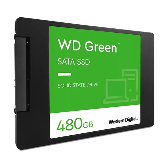 Wd 480GB Green WDS480G3G0A 545/465 3D Nand 25" Sata SSD Harddisk - 3
