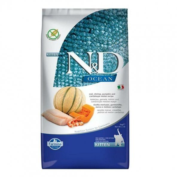 ND N&D Ocean Kitten Balkabaklı Morina Karidesli Kavunlu Yavru Kedi Maması 5 Kg - 2