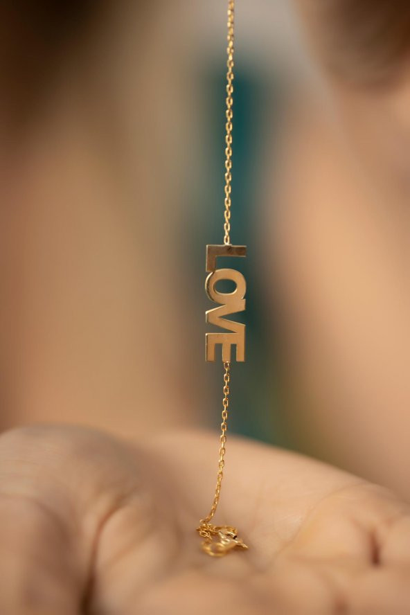 Love Model Altın Kaplama Gümüş İtalyan Bileklik - 4
