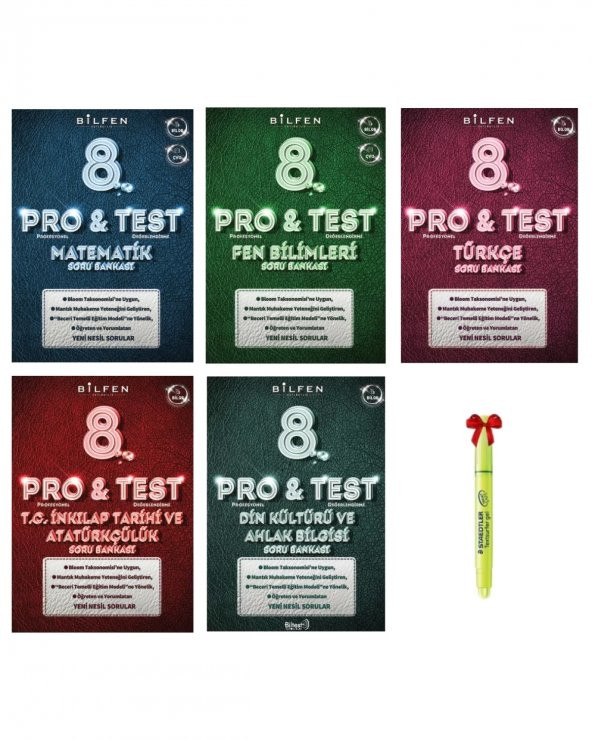 LGS 8.Sınıf PROTEST Matematik Fen Türkçe İnkılap Din Soru Bankası