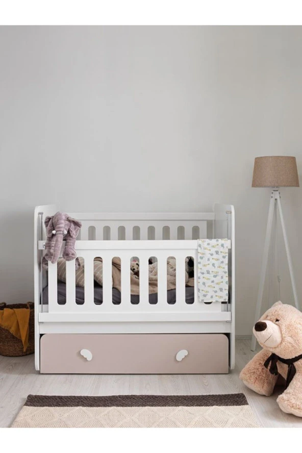 RENGARENK Bunny Baby Sallanan Beşik - Resim 4