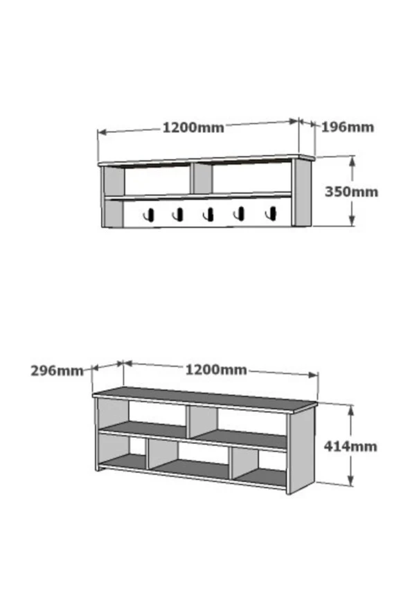 Cantek Venedik Portmanto Ceviz - 3