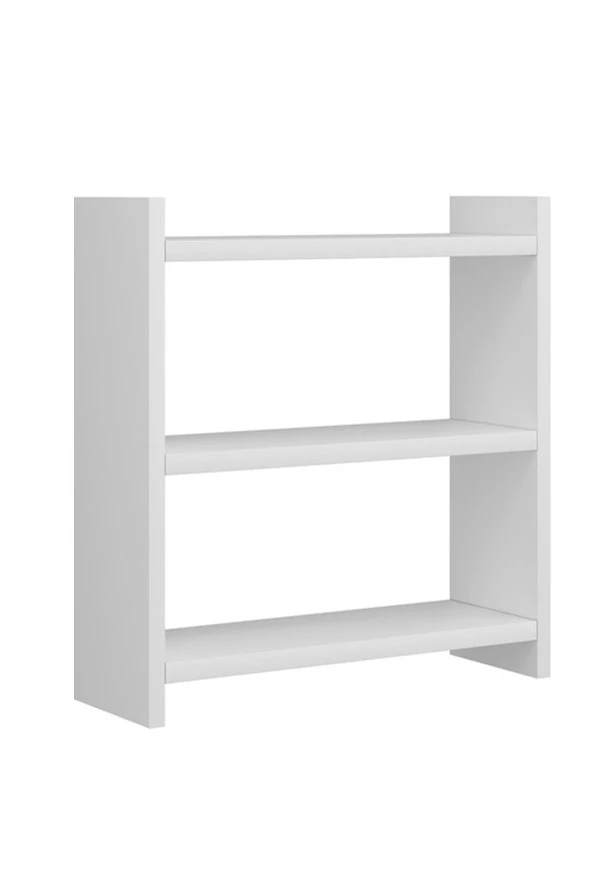 Karnaval Home Beyaz Renk 3 Katlı Modern Ahşap Mdf Tezgah Üstü Mutfak Baharatlık Rafı - 4