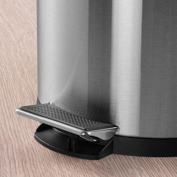 Pedallı Çöp Kutusu, Paslanmaz Çelik Metal Renk Meridyendukkan 12lt  IKEA - 2