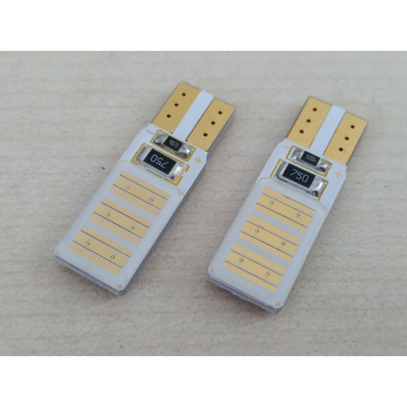 T10 DİPSİZ LED AMPUL (ANGEL) MAVİ 12V (2ADET FİYATI) T10 PARK, SİNYAL, PLAKA AMPULU - 4