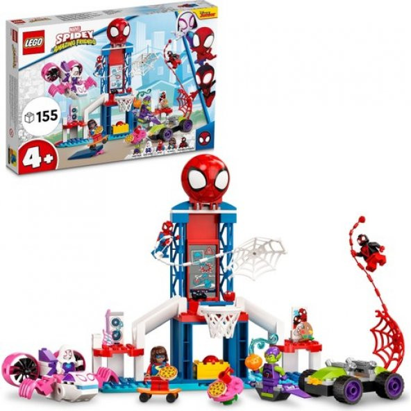 Orjinal Lego Marvel Spiderman Spidey ve İnanılmaz Arkadaşları Örümcek Adam Ağ Merkezi Orjinal Lego 10784