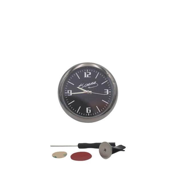 Oto Atatürk İmzalı saat Şık Tasarım Araç İçi Saat