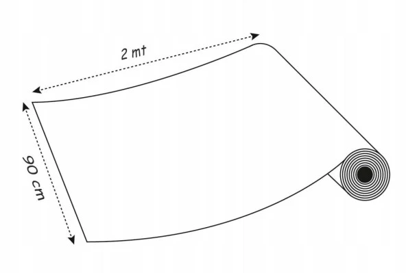 D-c-fix 446-5011 Şeffaf Transparan Yapışkanlı Folyo (90cm x 2mt) - Resim 2