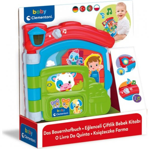 Baby Clementoni Eğlenceli Çiftlik Bebek Kitabı