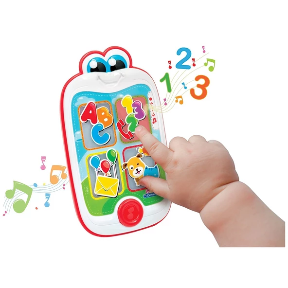 Baby Clementoni Akıllı Telefon Bebekler İçin Sesli Müzikli İnteraktif Bebek Telefonu Oyuncak Telefon - 2