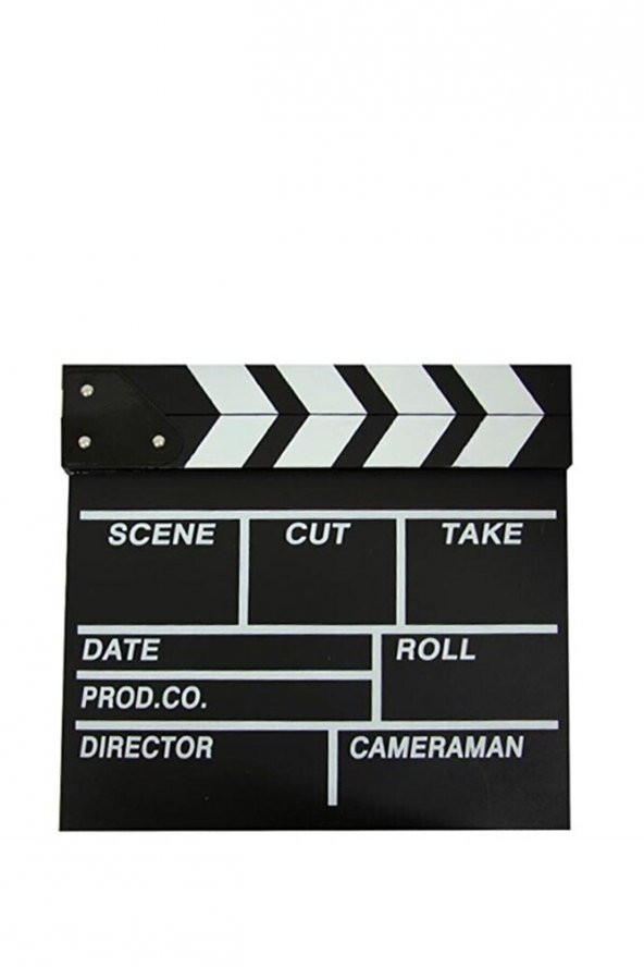 Ahşap Büyük Boy Klaket Film Sinema Klaketi Dekoratif Hediyelik - 2