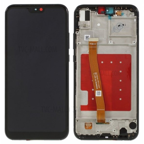 Huawei P20 Lite Lcd Ekran Dokunmatik Çıtalı SİYAH+TAMİR SETİ