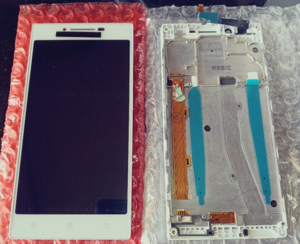 Lenovo P70 Lcd Ekran Dokunmatik FULL Çıtalı BEYAZ