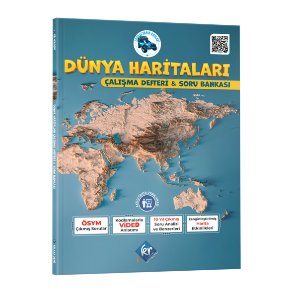 Coğrafyanın Kodları Dünya Haritaları Çalışma Defteri ve Soru Bankası