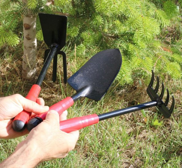 Rodex Bahçe Seti Kürek Çapa Tırmık (3Lü Set) - 4