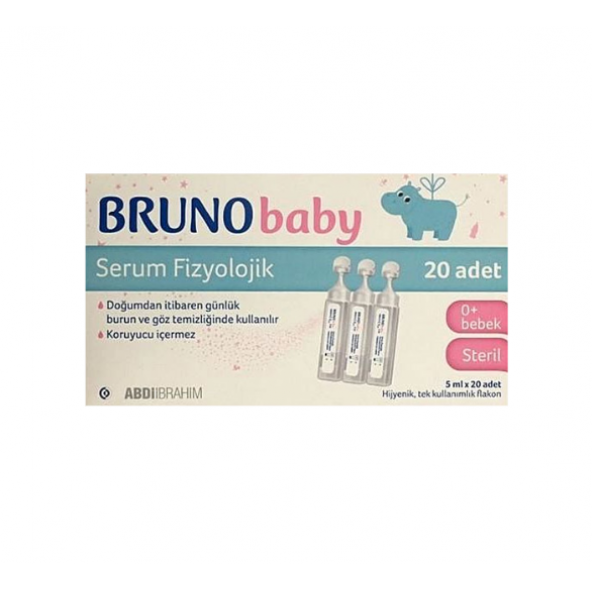 Bruno Serum Fizyolojik 5 ml x 20 Flakon