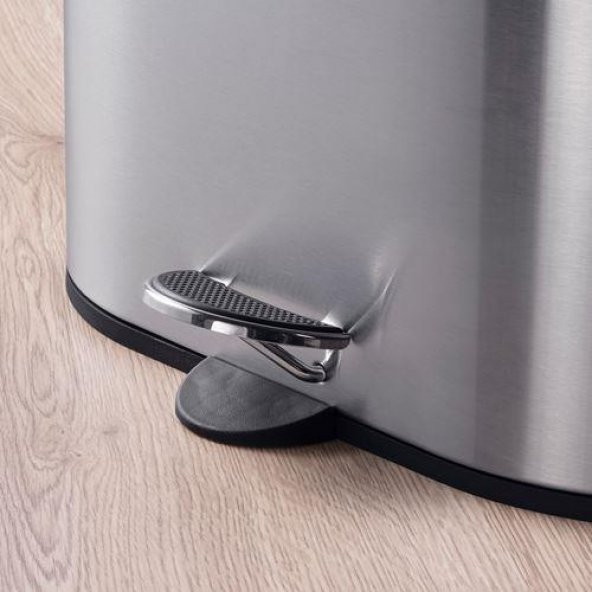 Pedallı Çöp Kutusu, Paslanmaz Çelik Metal Renk Meridyendukkan 20lt  IKEA - 2